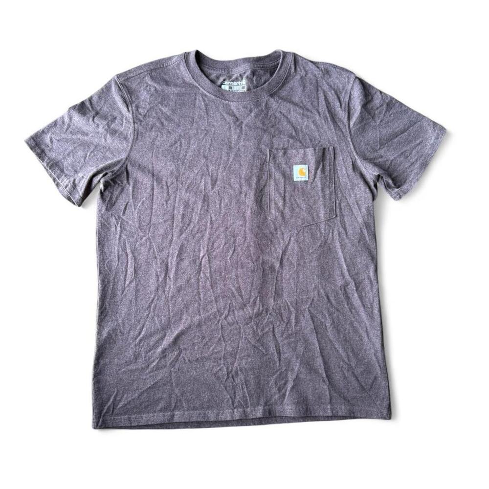 Carhartt purple pocket tee size